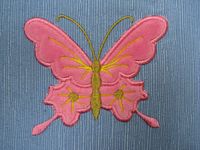 Вышивка "Красная бабочка"