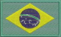Шеврон флаг Бразилия