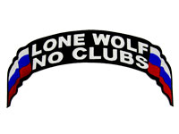 Нашивка Lone wolf no clubs