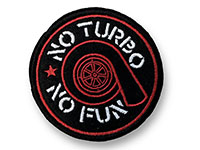 Нашивка no turbo no fun круг