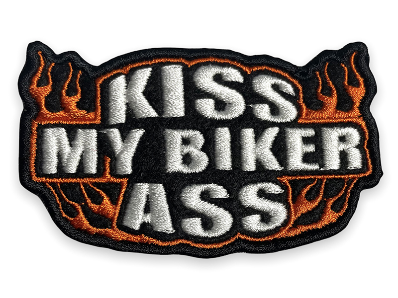 Патч kiss my biker ass