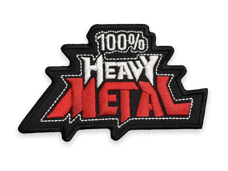 Нашивка 100% Heavy Metal