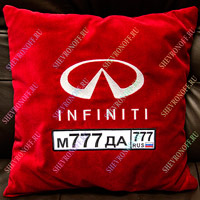 Подушка Infiniti с номером авто